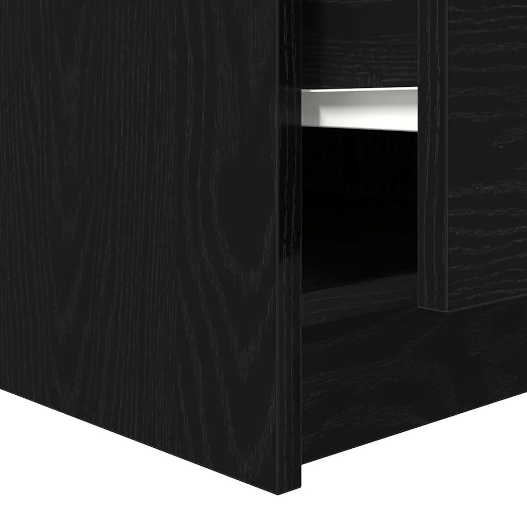 Masuta de cafea cu sertare Stejar negru 70,5x70x40 cm GartenMobel Dekor