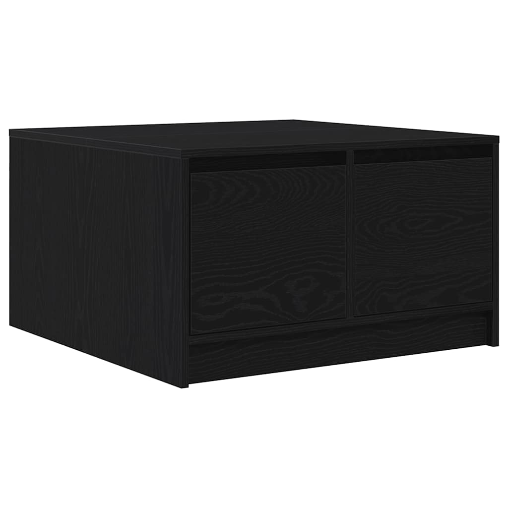 Masuta de cafea cu sertare Stejar negru 70,5x70x40 cm GartenMobel Dekor