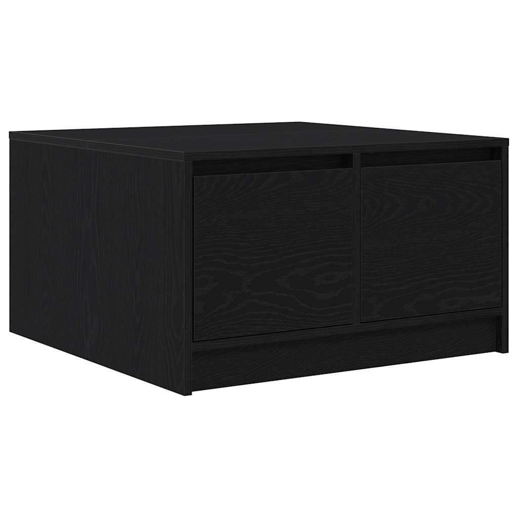 Masuta de cafea cu sertare Stejar negru 70,5x70x40 cm GartenMobel Dekor
