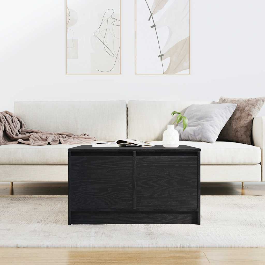 Masuta de cafea cu sertare Stejar negru 70,5x70x40 cm GartenMobel Dekor