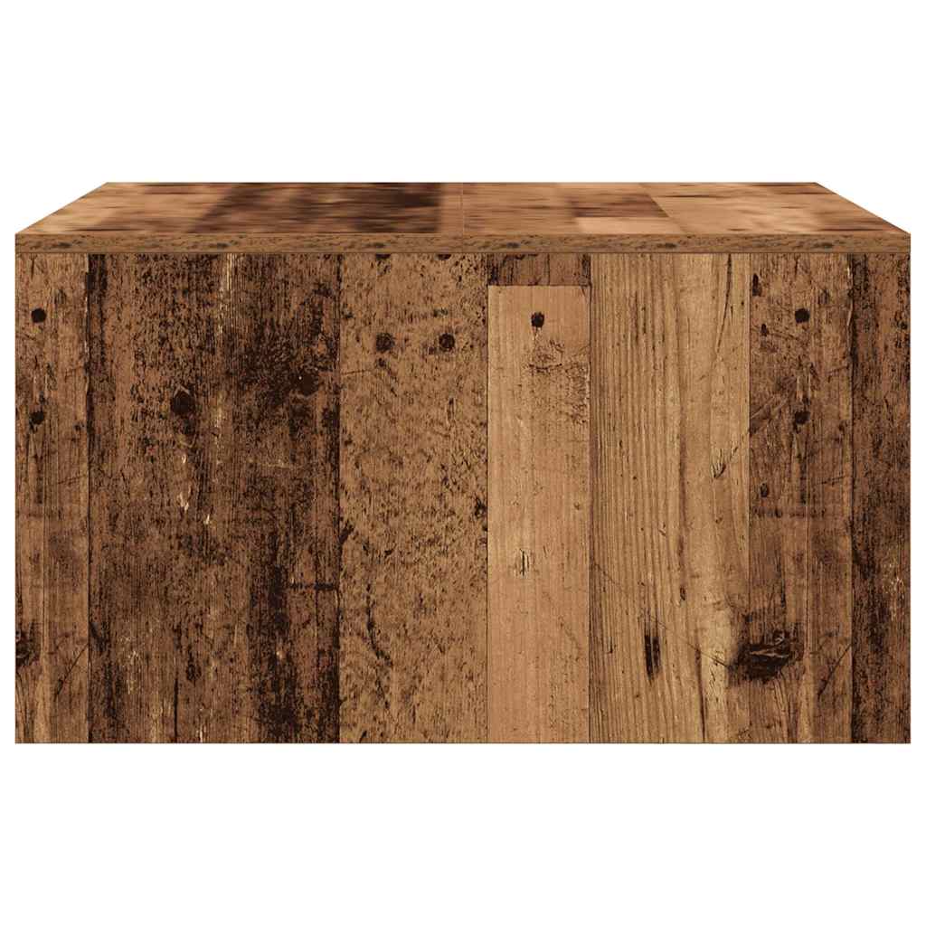 Masuta de cafea cu sertare din lemn vechi 70,5x70x40 cm GartenMobel Dekor