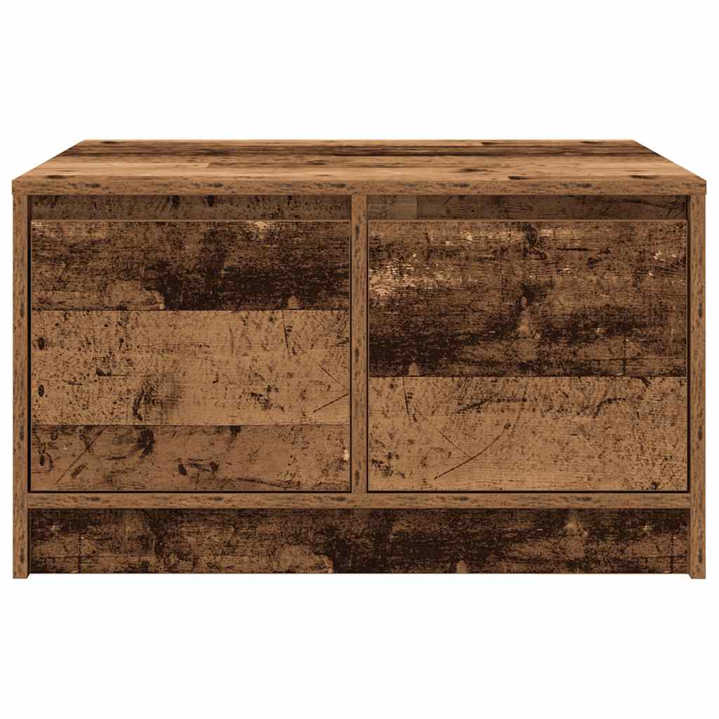 Masuta de cafea cu sertare din lemn vechi 70,5x70x40 cm GartenMobel Dekor