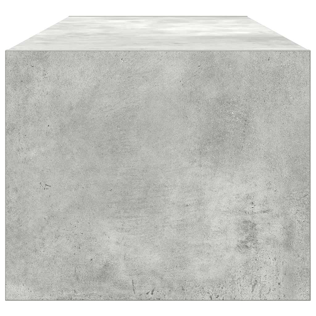 Comodă TV, gri beton, 100x31x25,5 cm, lemn prelucrat GartenMobel Dekor