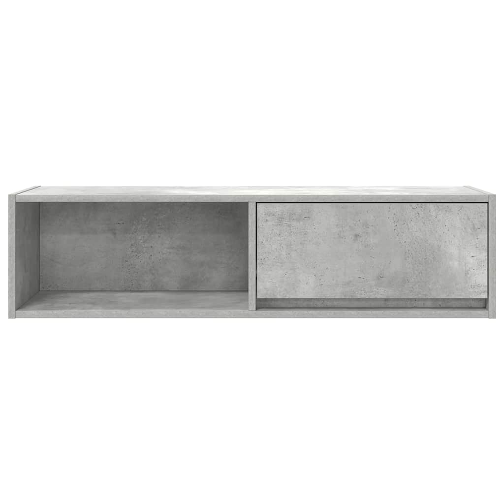 Comodă TV, gri beton, 100x31x25,5 cm, lemn prelucrat GartenMobel Dekor