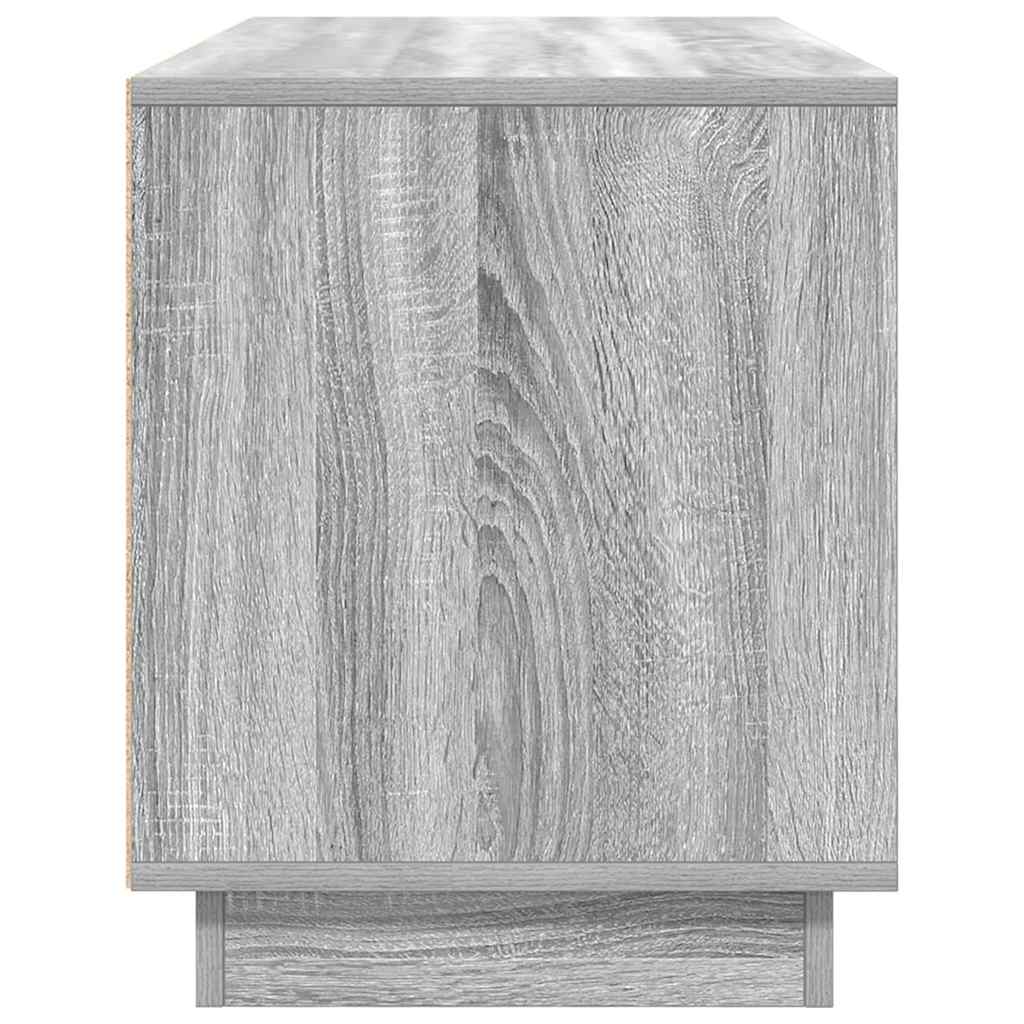 Comodă TV cu lumini LED, gri sonoma, 100x41x50 cm GartenMobel Dekor