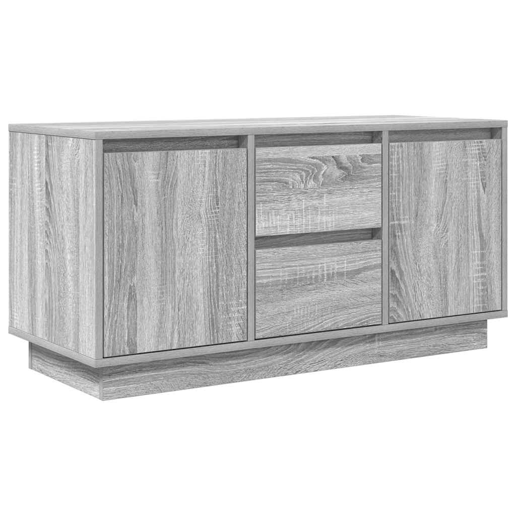 Comodă TV cu lumini LED, gri sonoma, 100x41x50 cm GartenMobel Dekor