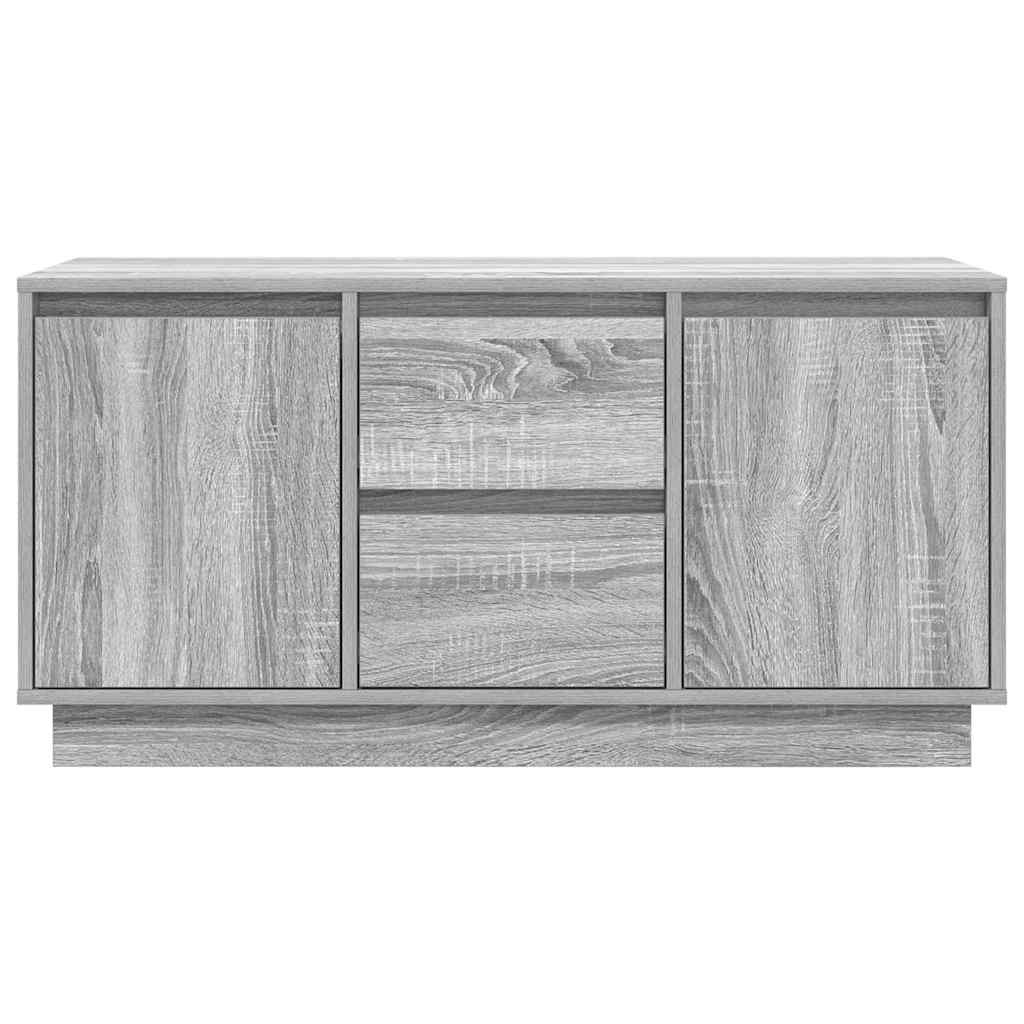 Comodă TV cu lumini LED, gri sonoma, 100x41x50 cm GartenMobel Dekor