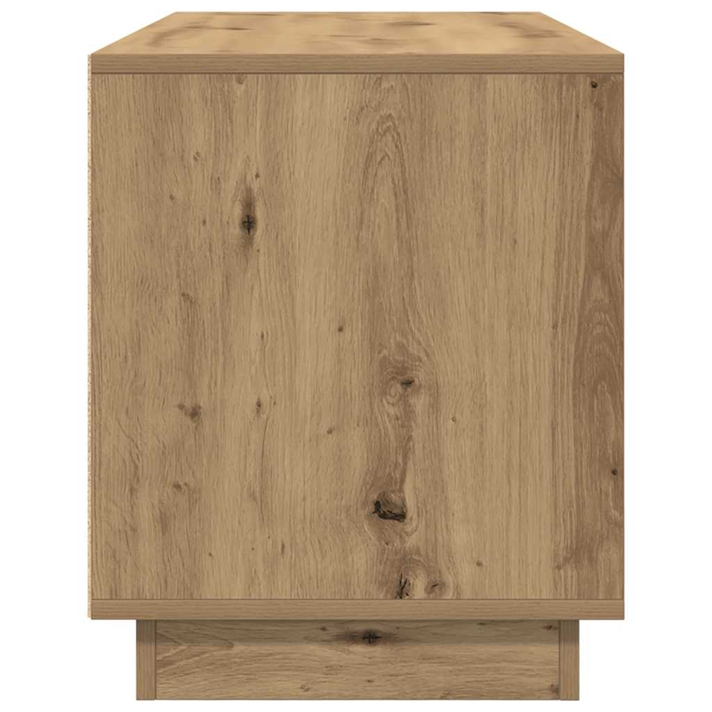 Comodă TV cu lumini LED, stejar artizanal, 100x41x50 cm GartenMobel Dekor