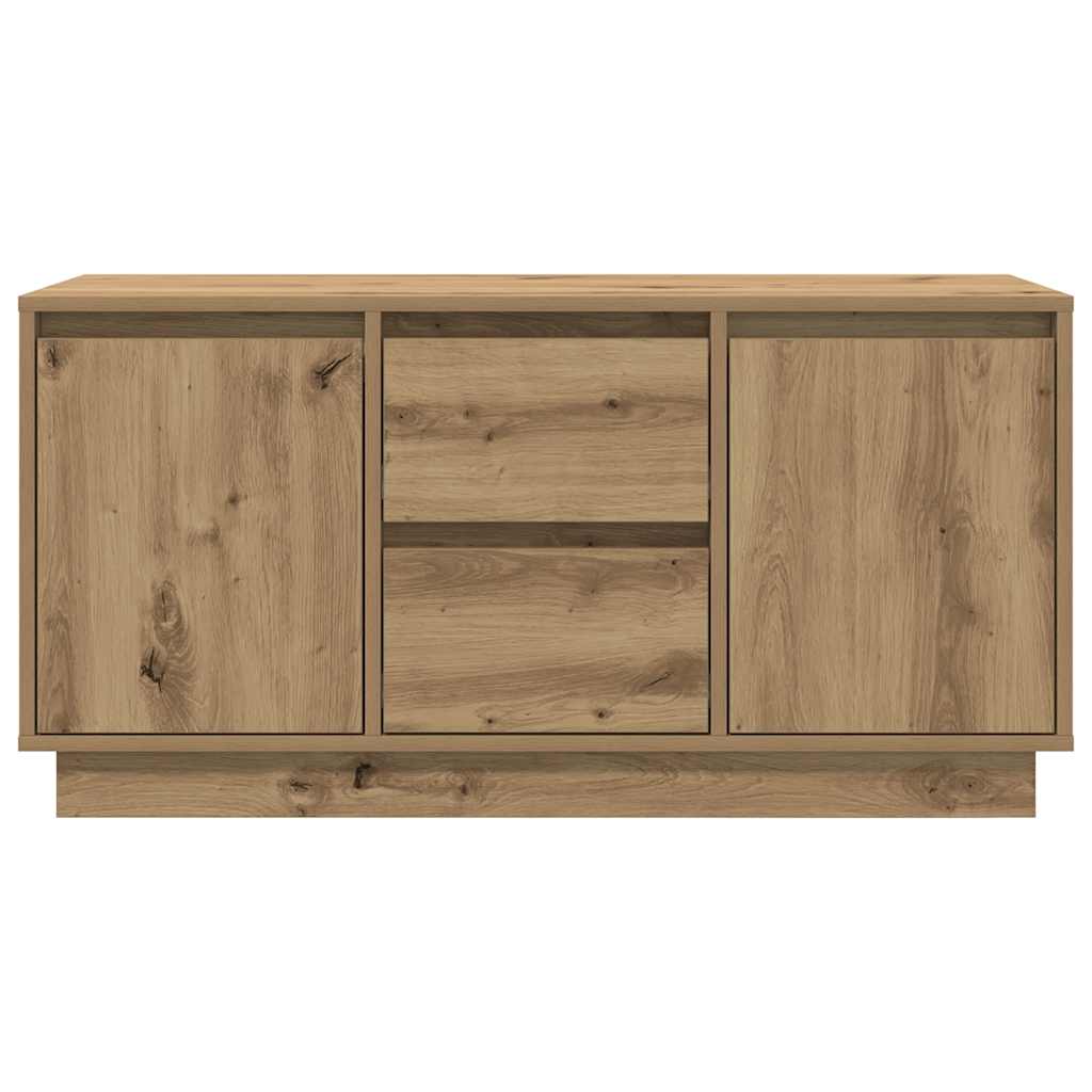 Comodă TV cu lumini LED, stejar artizanal, 100x41x50 cm GartenMobel Dekor