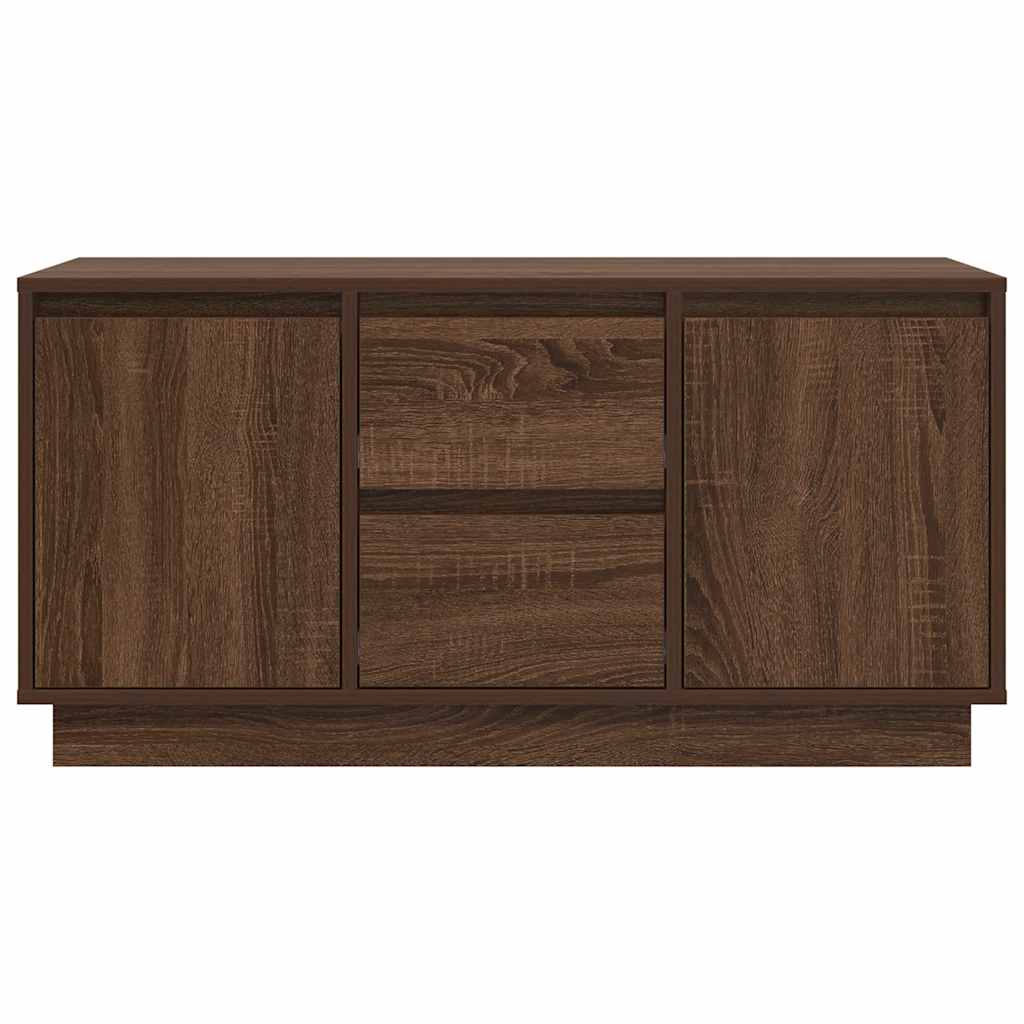 Comodă TV cu lumini LED, stejar maro, 100x41x50 cm GartenMobel Dekor
