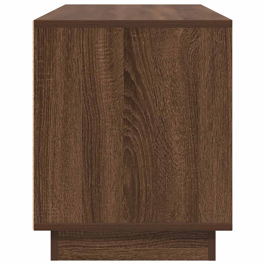 Comodă TV cu lumini LED, stejar maro, 100x41x50 cm GartenMobel Dekor