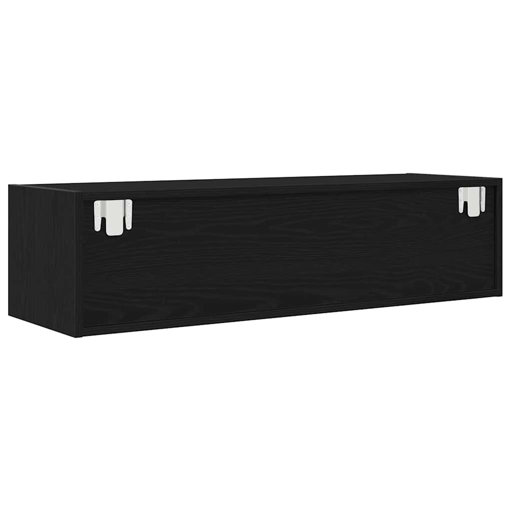 Dulap TV Stejar negru 100x31x25,5 cm Lemn prelucrat GartenMobel Dekor