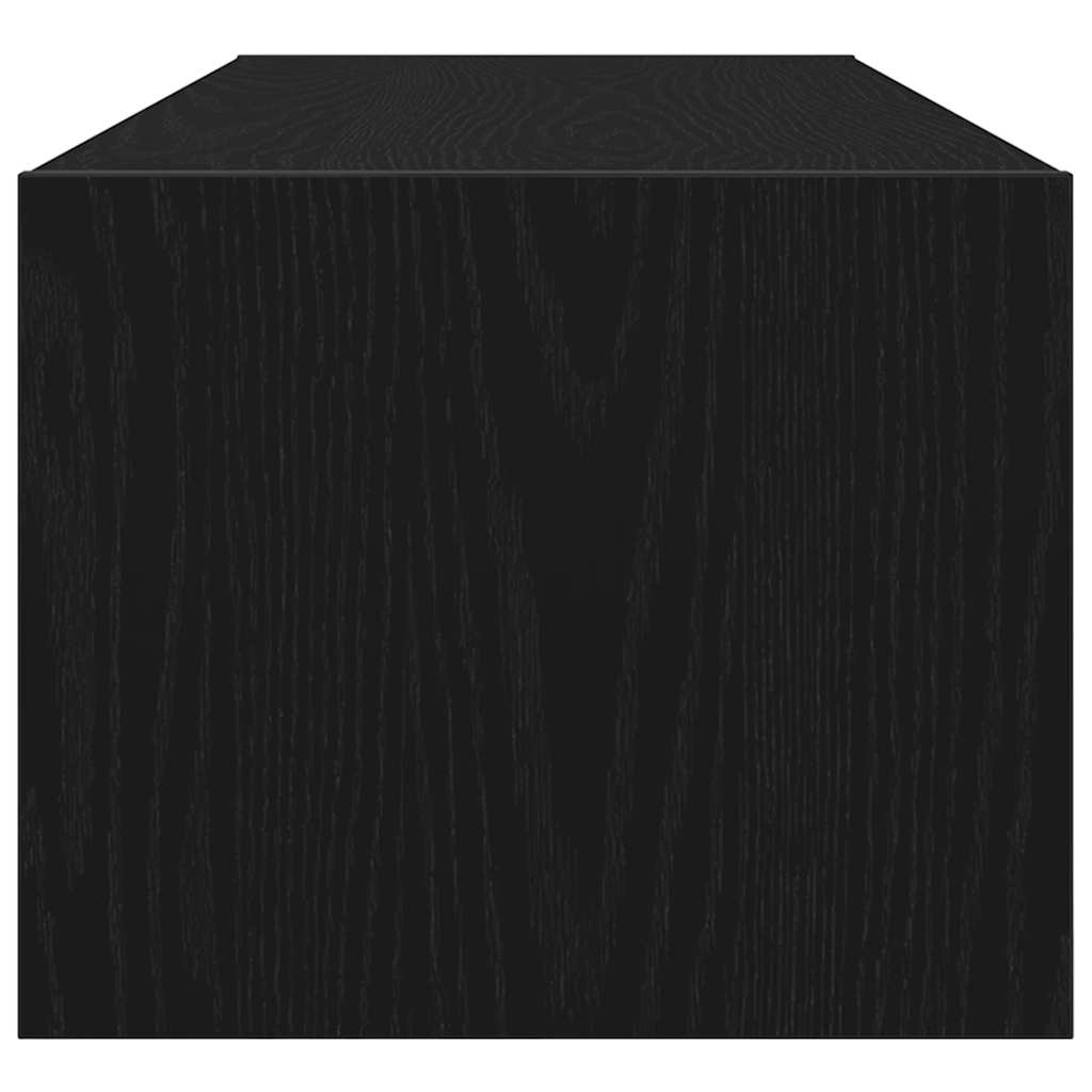 Dulap TV Stejar negru 100x31x25,5 cm Lemn prelucrat GartenMobel Dekor