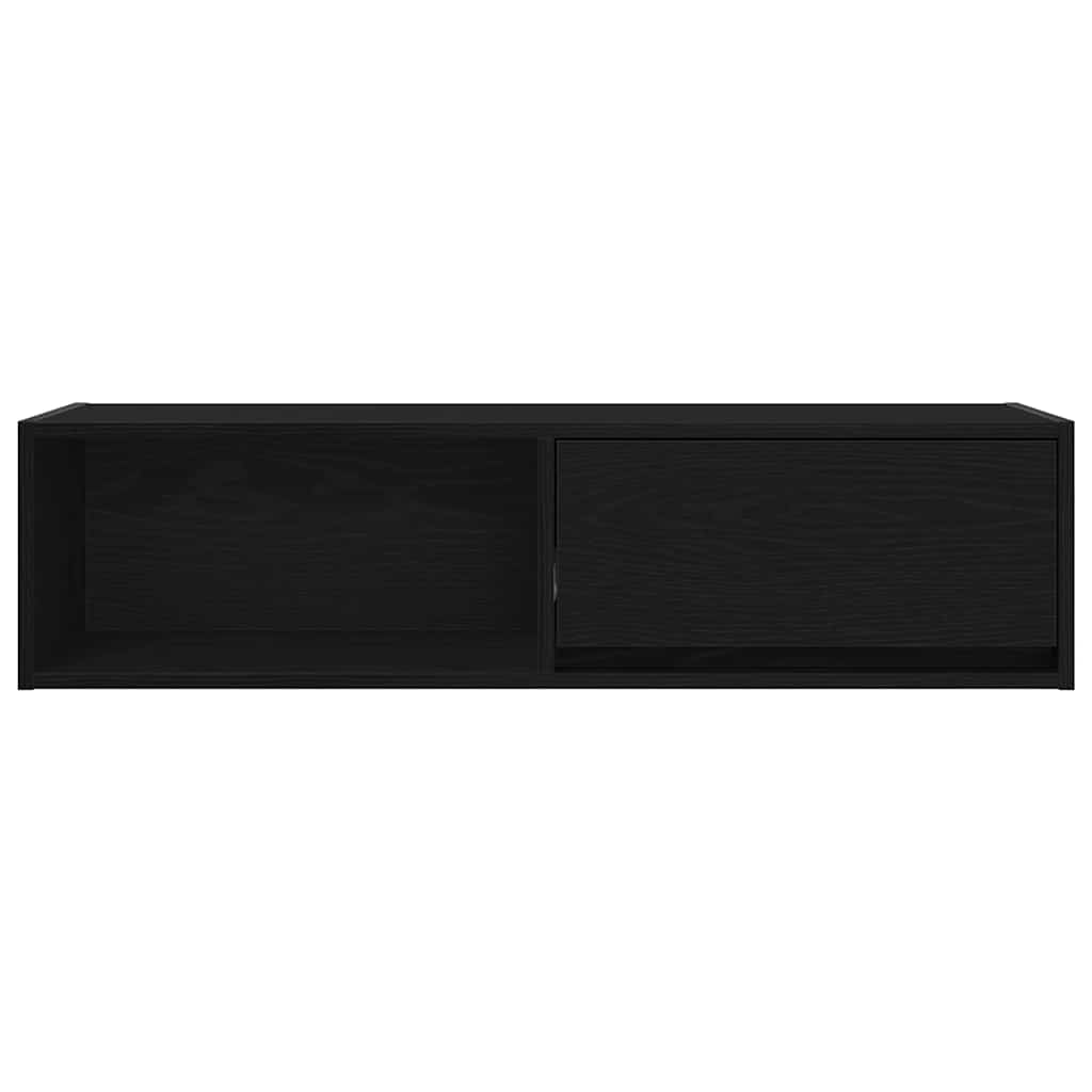 Dulap TV Stejar negru 100x31x25,5 cm Lemn prelucrat GartenMobel Dekor