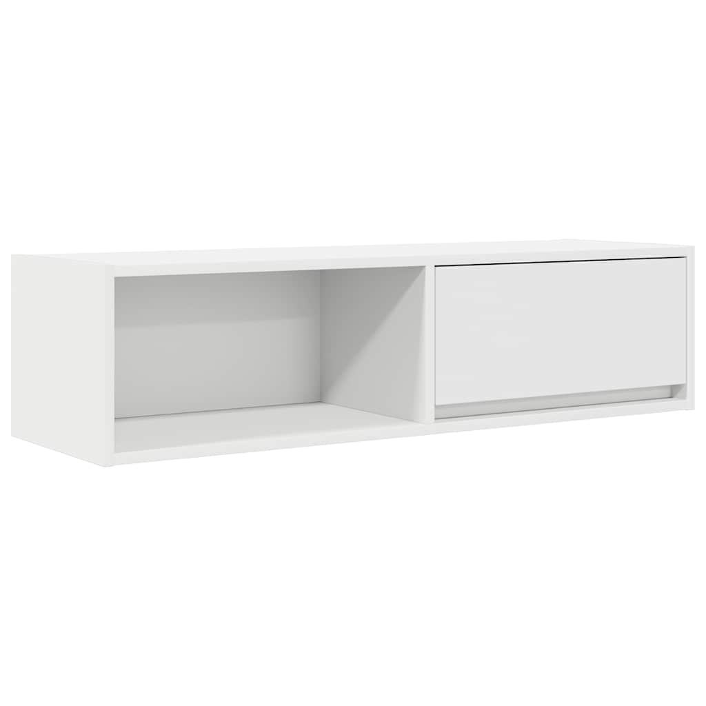 Dulap TV alb 100x31x25,5 cm lemn prelucrat GartenMobel Dekor