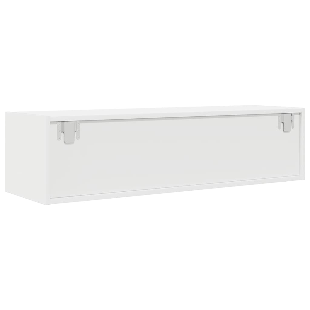 Dulap TV alb 100x31x25,5 cm lemn prelucrat GartenMobel Dekor