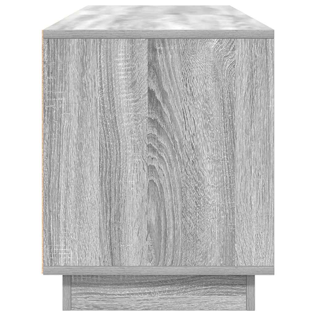 Dulap TV cu lumini LED Gri Sonoma 160,5x41x50 cm GartenMobel Dekor