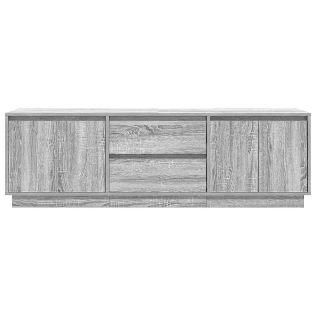 Dulap TV cu lumini LED Gri Sonoma 160,5x41x50 cm GartenMobel Dekor