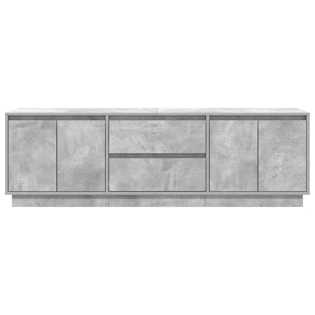 Dulap TV cu lumini LED Gri beton 160,5x41x50 cm GartenMobel Dekor