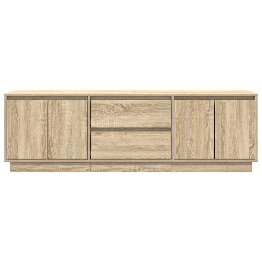 Dulap TV cu lumini LED Stejar Sonoma 160,5x41x50 cm GartenMobel Dekor