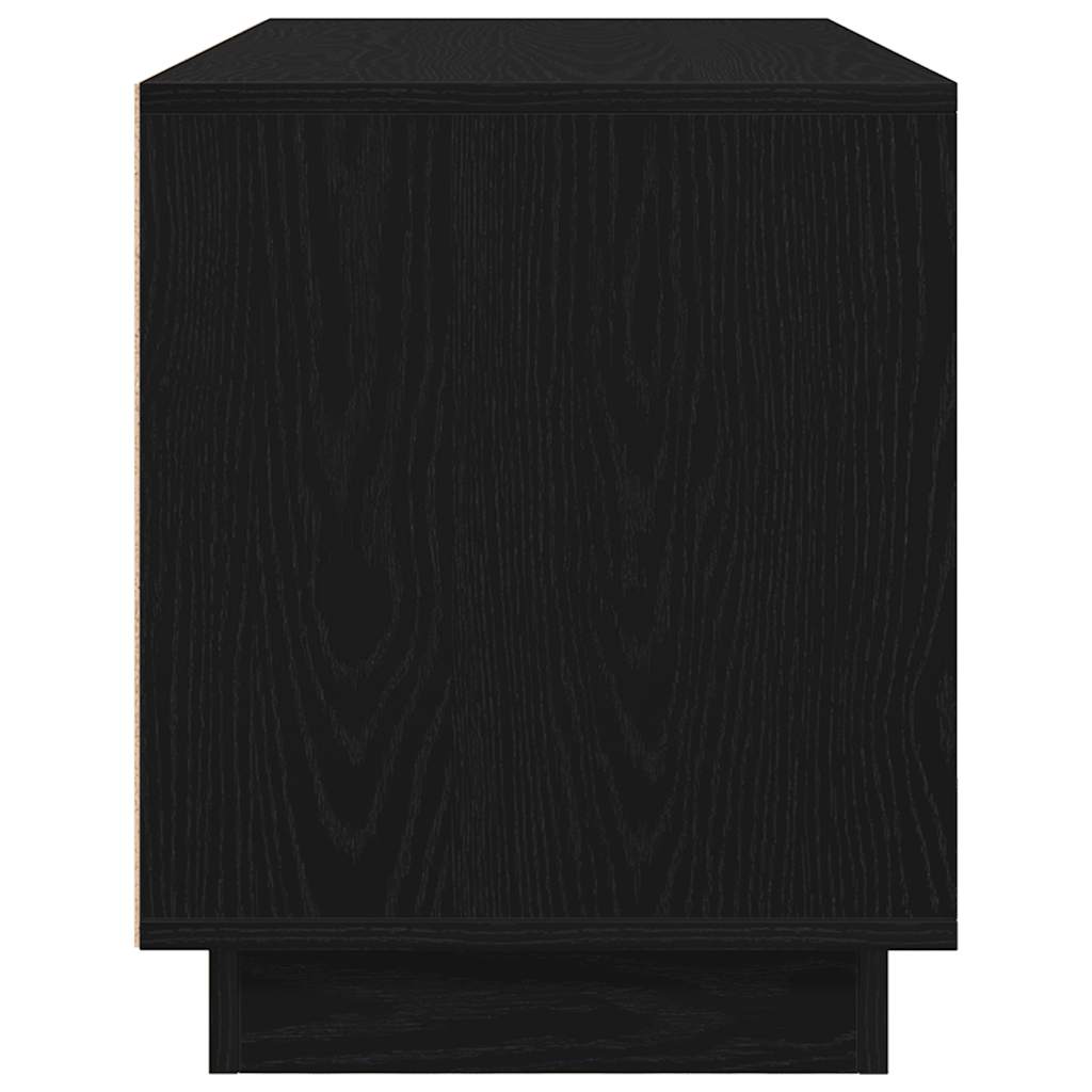 Dulap TV cu lumini LED Stejar negru 100x41x50 cm GartenMobel Dekor