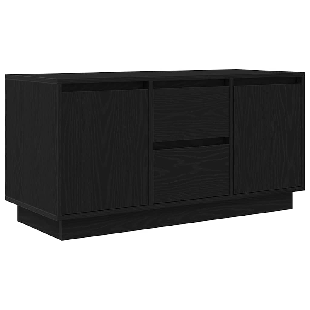 Dulap TV cu lumini LED Stejar negru 100x41x50 cm GartenMobel Dekor