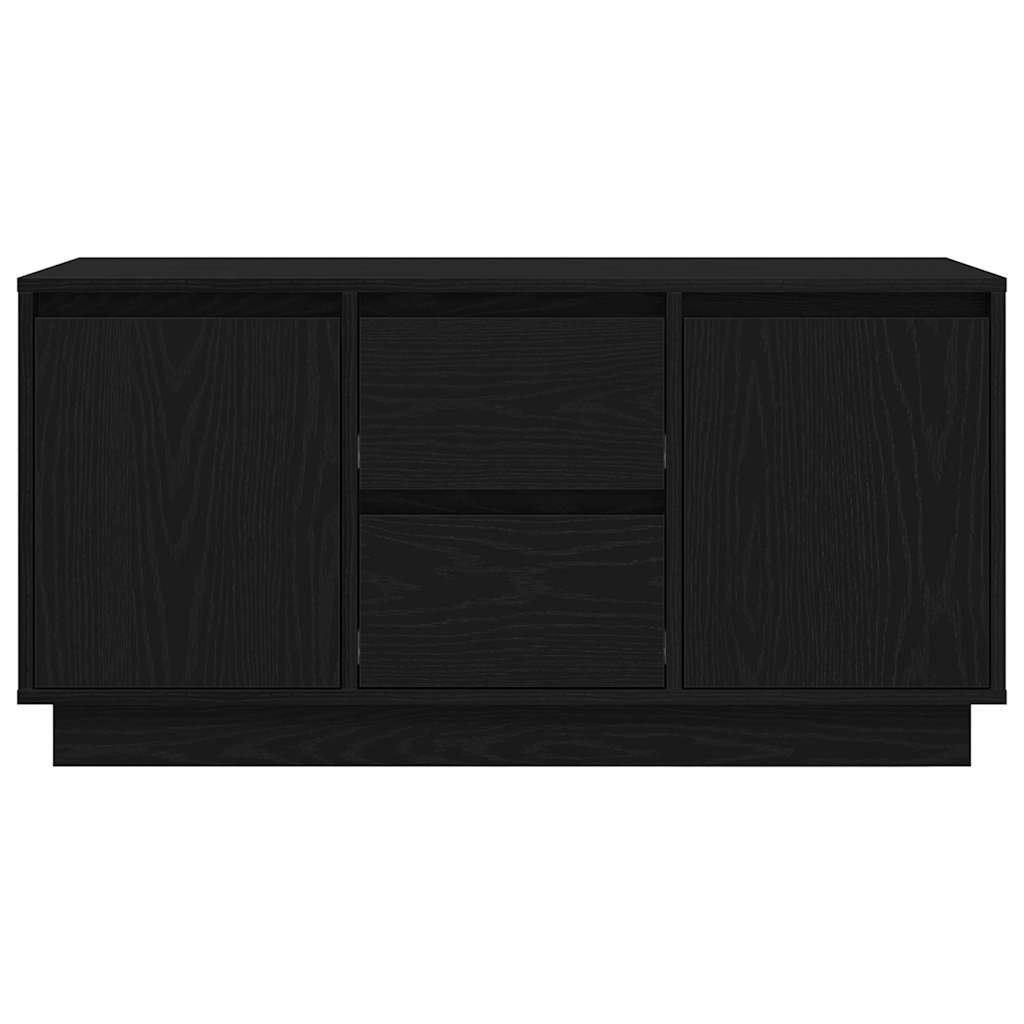 Dulap TV cu lumini LED Stejar negru 100x41x50 cm GartenMobel Dekor