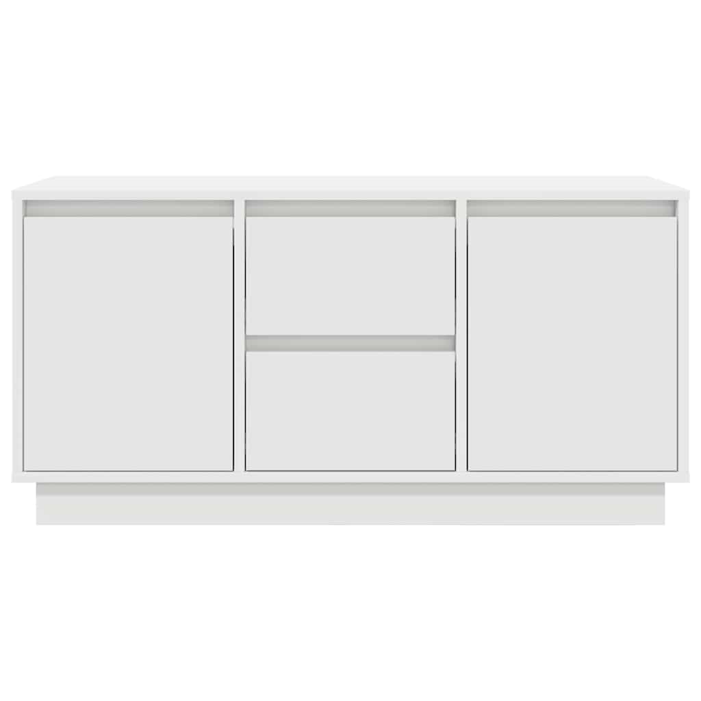 Dulap TV cu lumini LED alb 100x41x50 cm GartenMobel Dekor