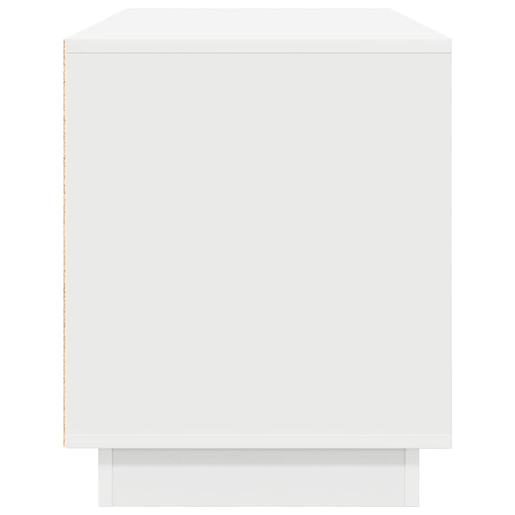 Dulap TV cu lumini LED alb 100x41x50 cm GartenMobel Dekor