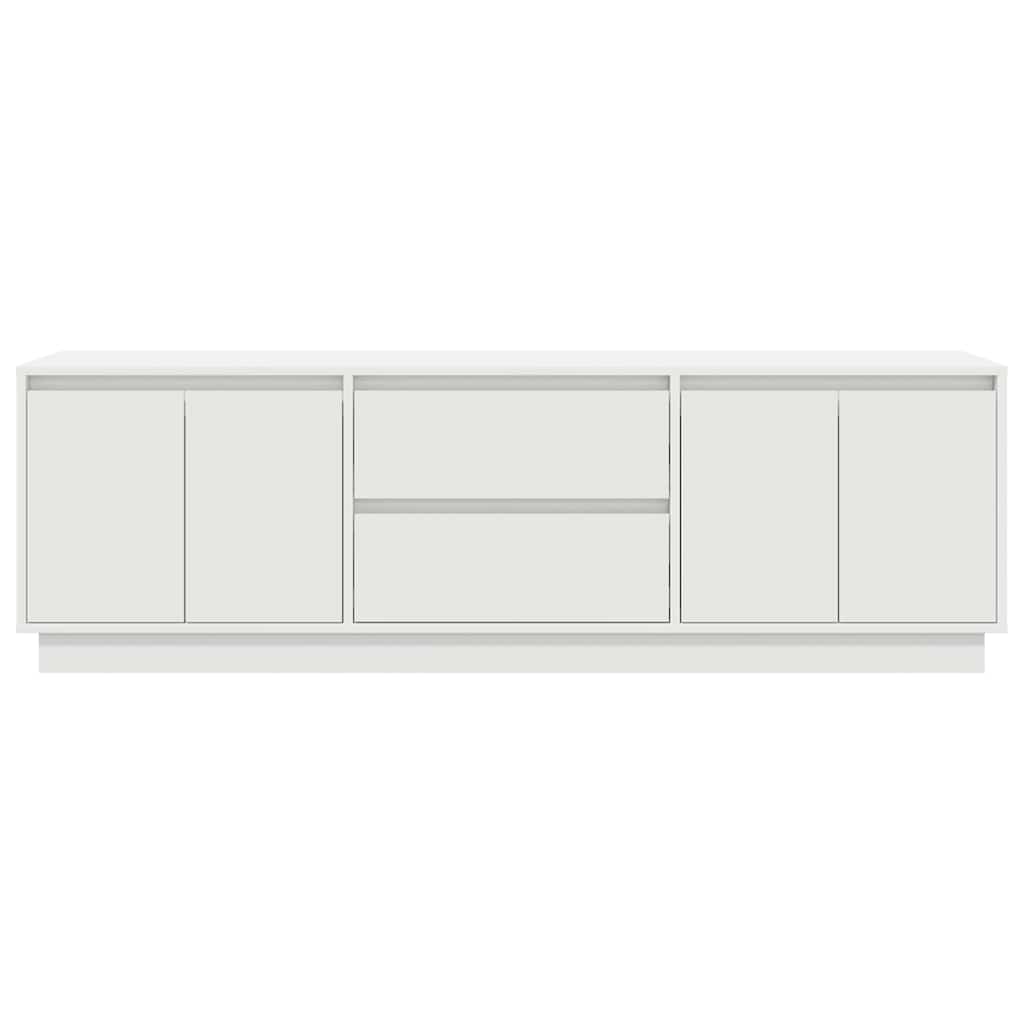 Dulap TV cu lumini LED alb 160,5x41x50 cm GartenMobel Dekor