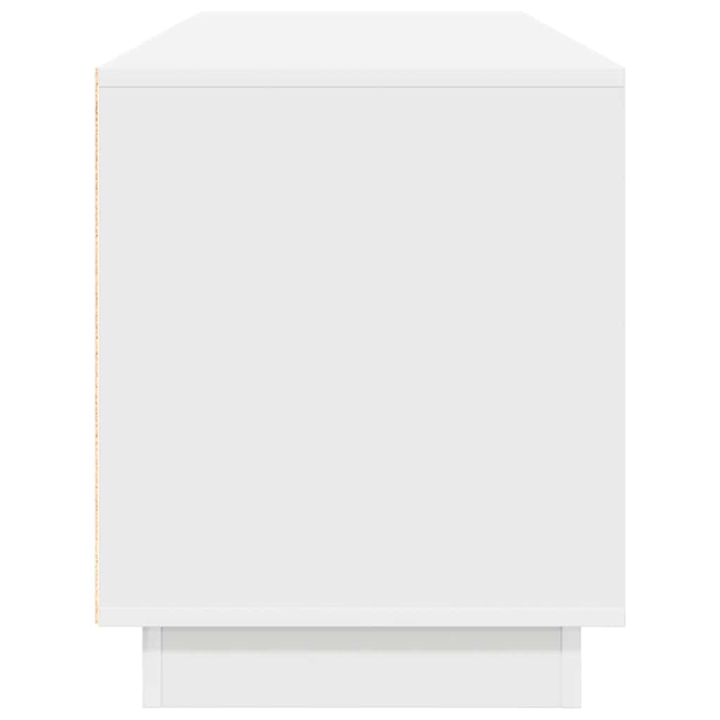 Dulap TV cu lumini LED alb 160,5x41x50 cm GartenMobel Dekor