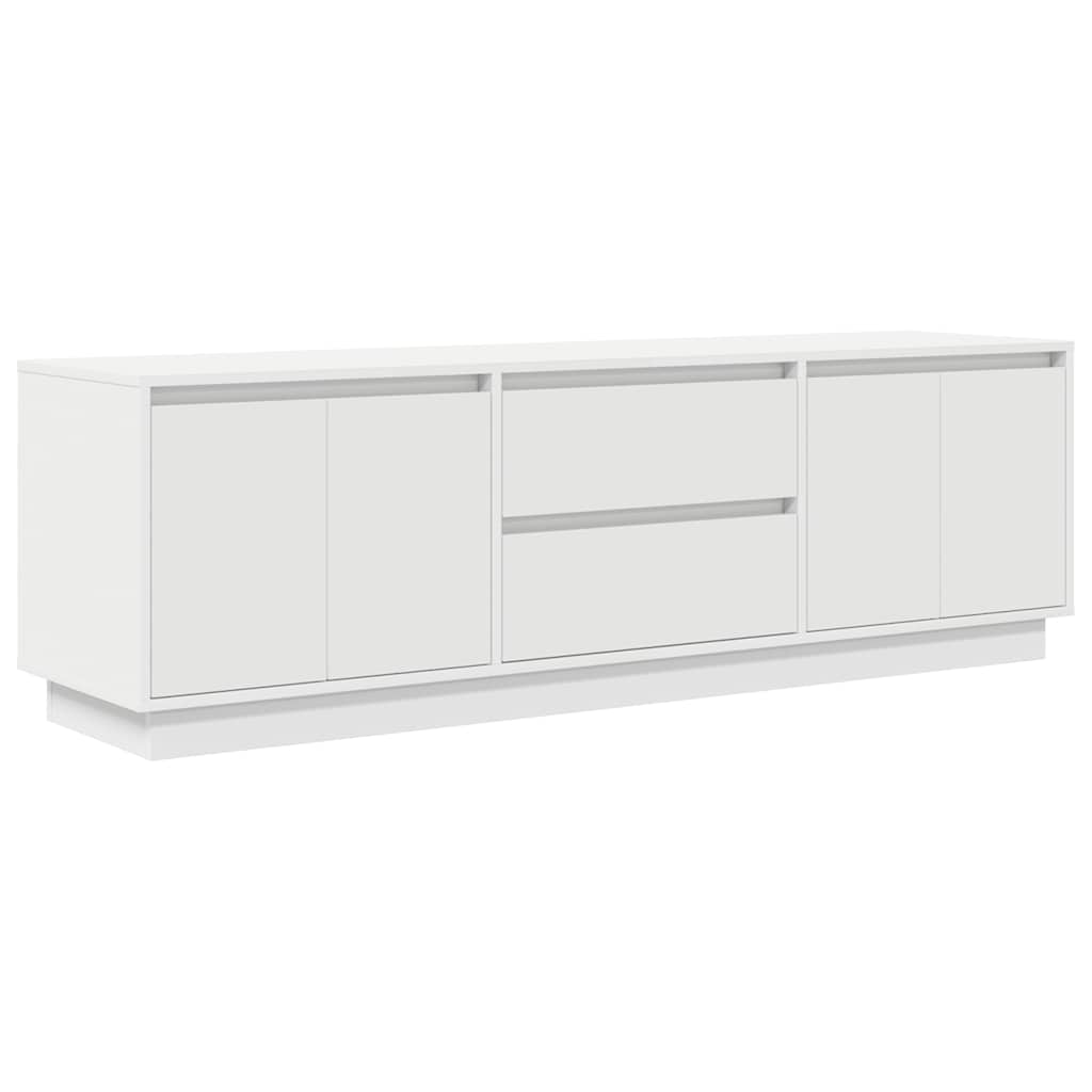 Dulap TV cu lumini LED alb 160,5x41x50 cm GartenMobel Dekor
