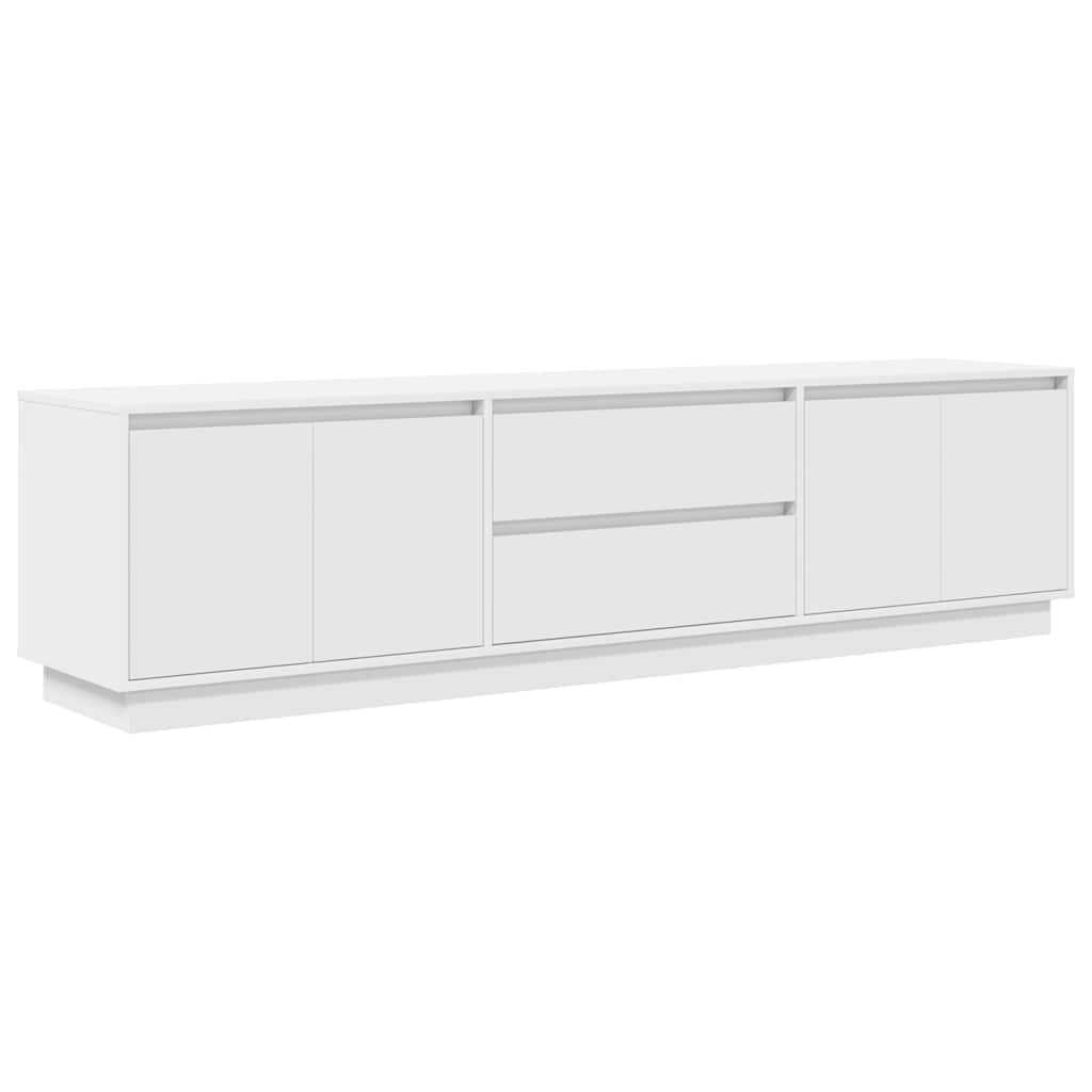 Dulap TV cu lumini LED alb 193,5x41x50 cm GartenMobel Dekor