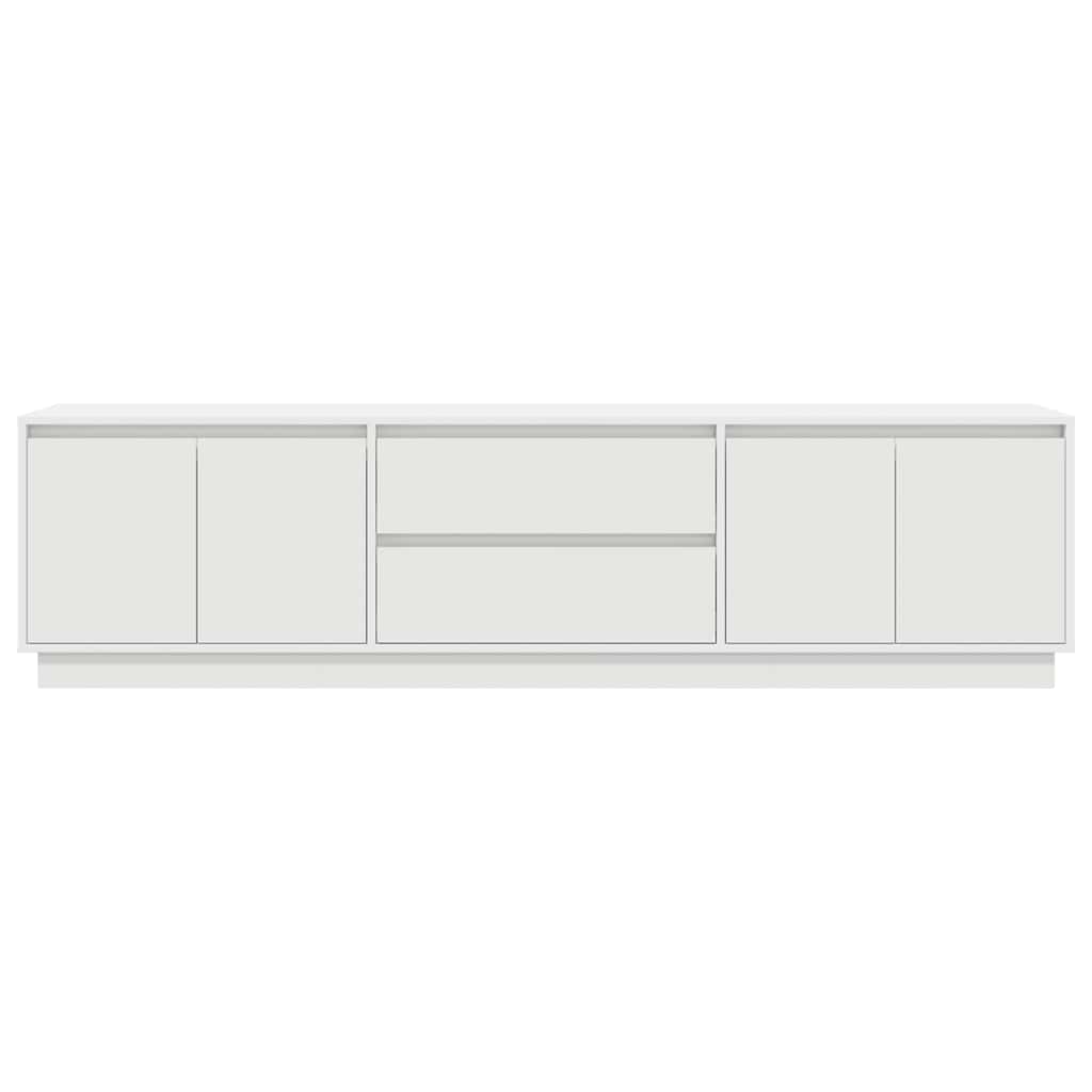 Dulap TV cu lumini LED alb 193,5x41x50 cm GartenMobel Dekor