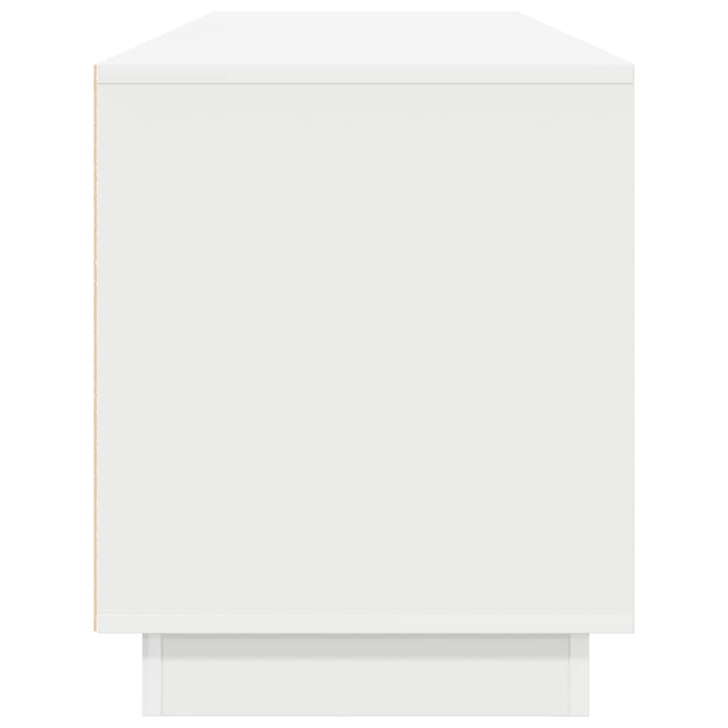 Dulap TV cu lumini LED alb 193,5x41x50 cm GartenMobel Dekor