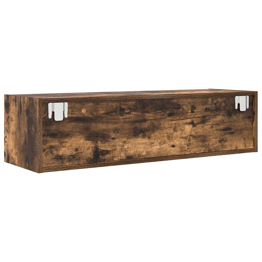 Dulap TV stejar afumat 100x31x25,5 cm Lemn prelucrat GartenMobel Dekor