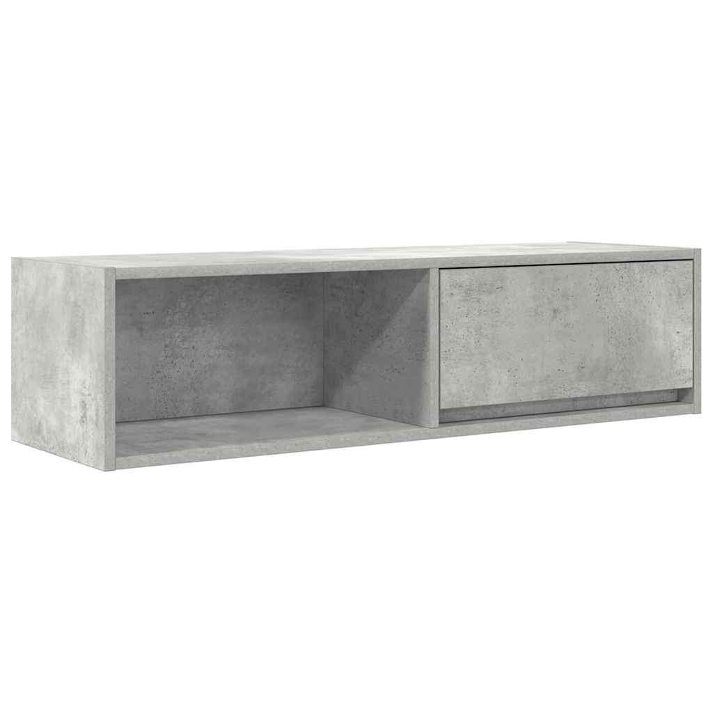 Dulapuri TV 2 buc Beton Gri 100x31x25,5 cm Lemn prelucrat GartenMobel Dekor