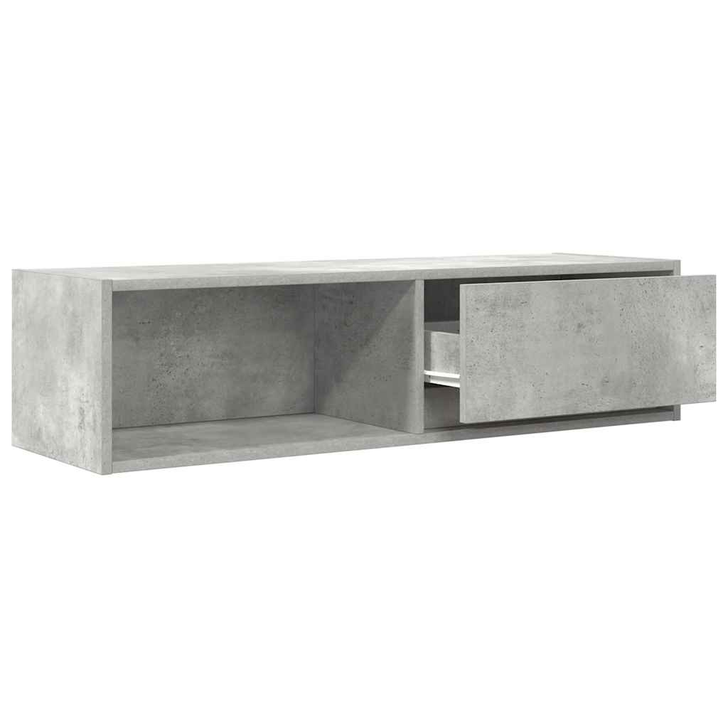 Dulapuri TV 2 buc Beton Gri 100x31x25,5 cm Lemn prelucrat GartenMobel Dekor