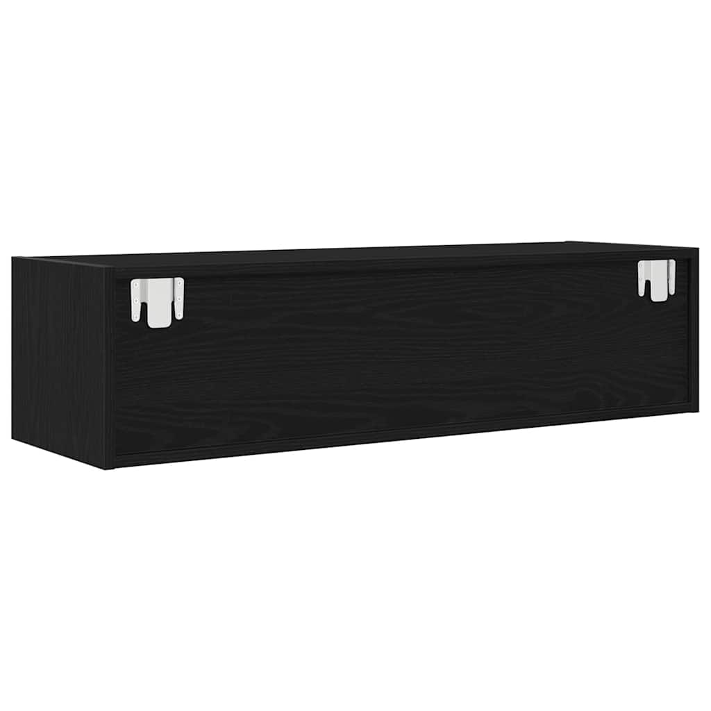 Dulapuri TV 2 buc Stejar negru 100x31x25,5 cm Lemn prelucrat GartenMobel Dekor