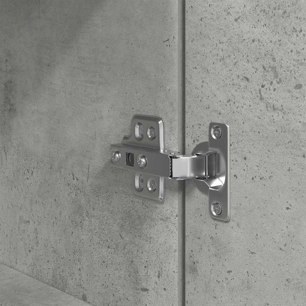 Noptieră, gri beton, 39x35x65 cm, lemn prelucrat GartenMobel Dekor