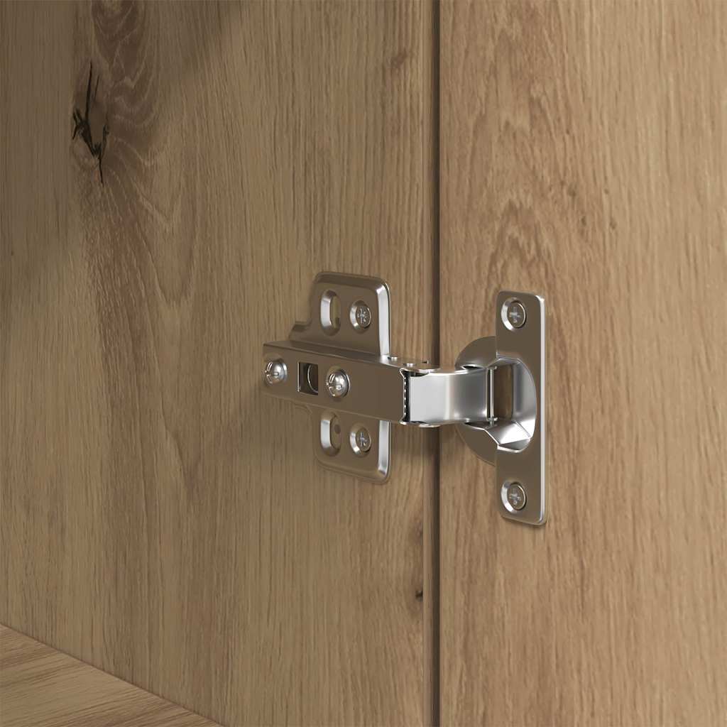 Noptieră, stejar artizanal, 39x35x65 cm, lemn prelucrat GartenMobel Dekor