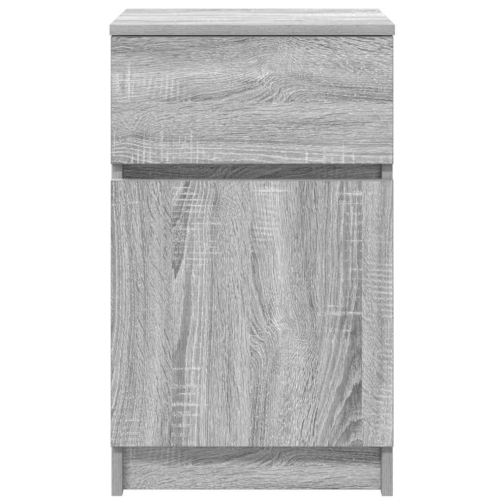 Noptiere, 2 buc., gri sonoma, 39x35x65 cm, lemn compozit GartenMobel Dekor