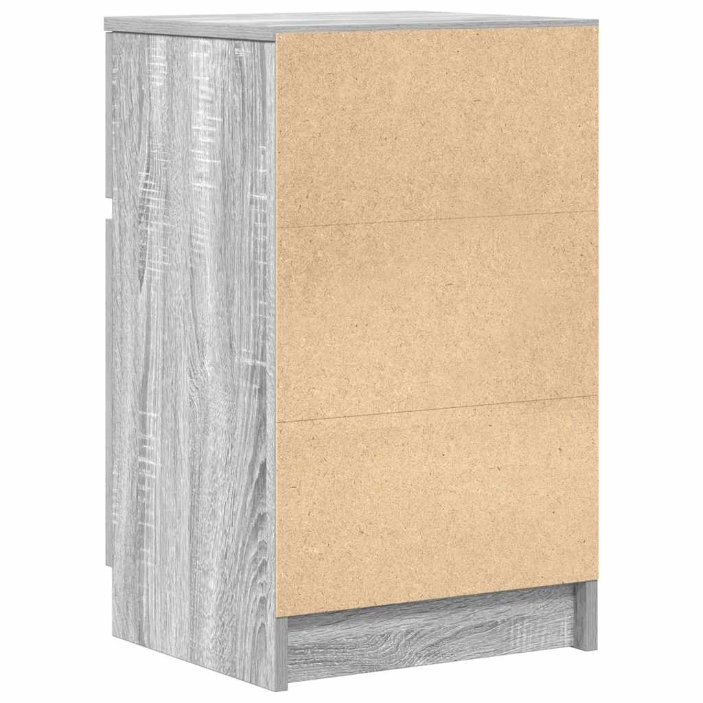 Noptiere, 2 buc., gri sonoma, 39x35x65 cm, lemn compozit GartenMobel Dekor