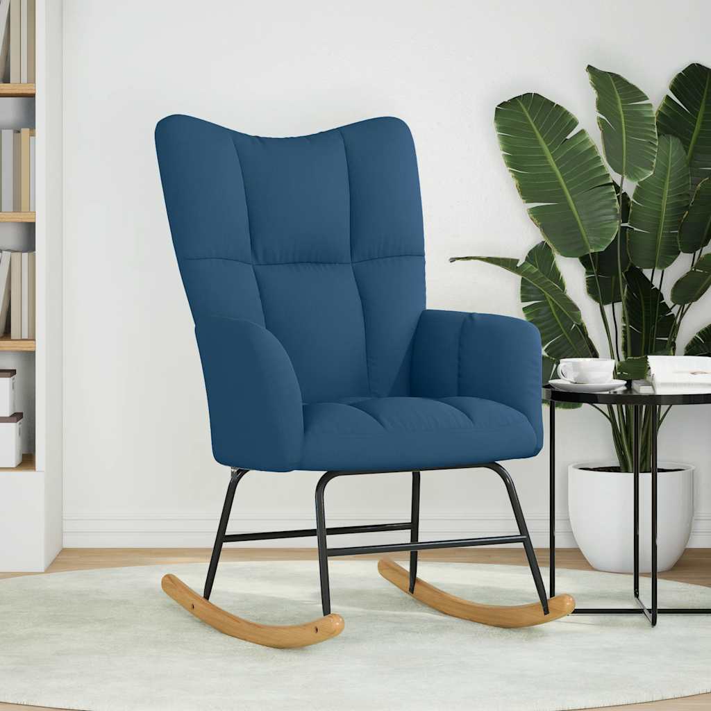 Scaun balansoar, albastru, material textil GartenMobel Dekor