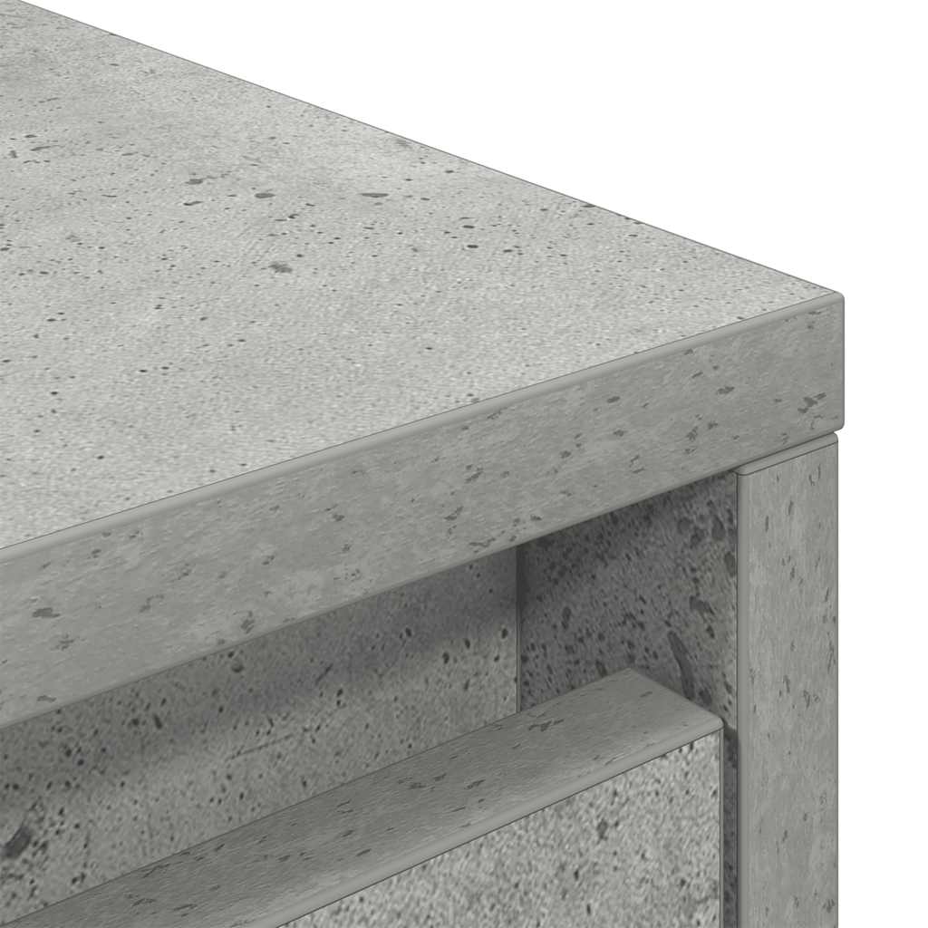 Dulap cu sertar Beton Gri 55,5x34x119,5 cm Lemn prelucrat GartenMobel Dekor