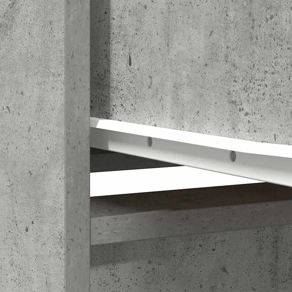 Dulap cu sertar Beton Gri 55,5x34x119,5 cm Lemn prelucrat GartenMobel Dekor