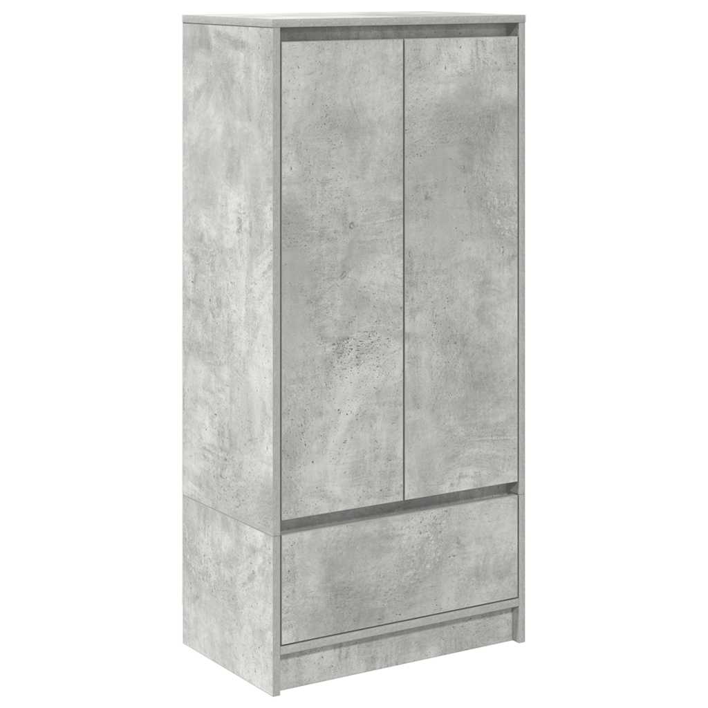 Dulap cu sertar Beton Gri 55,5x34x119,5 cm Lemn prelucrat GartenMobel Dekor
