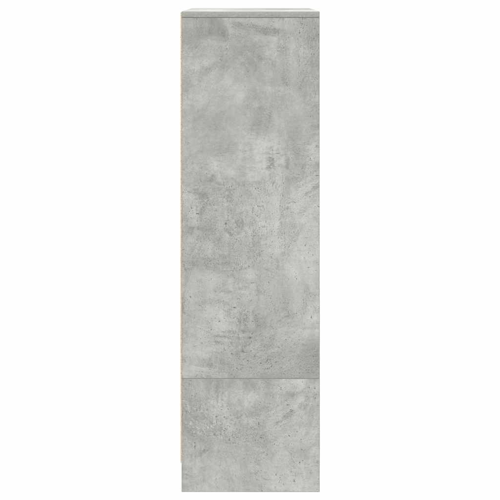 Dulap cu sertar Beton Gri 55,5x34x119,5 cm Lemn prelucrat GartenMobel Dekor