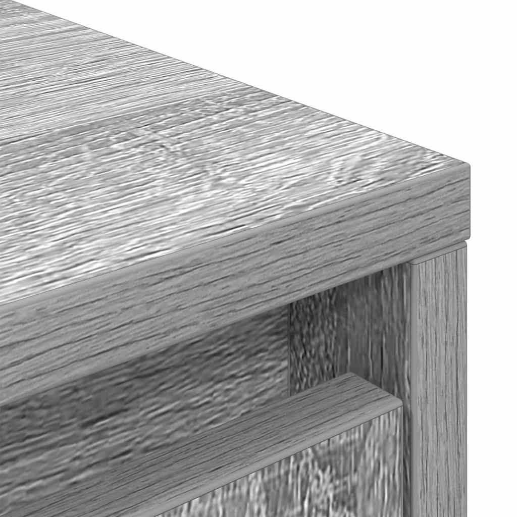 Dulap cu sertar Gri Sonoma 55,5x34x119,5 cm Lemn prelucrat GartenMobel Dekor