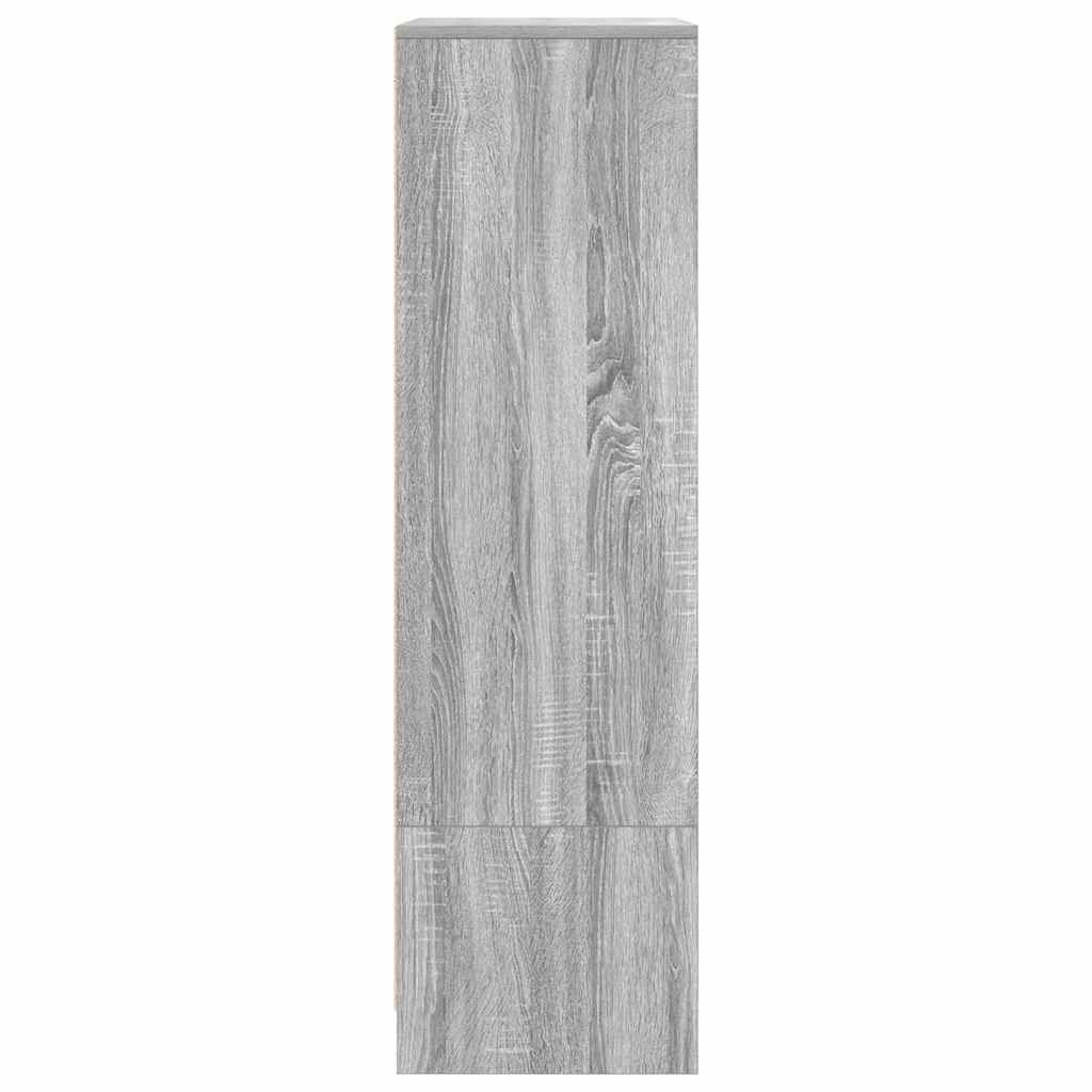 Dulap cu sertar Gri Sonoma 55,5x34x119,5 cm Lemn prelucrat GartenMobel Dekor